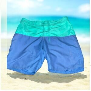Vineyard Vines Men 32 Swim Trunks Blue Board Shorts Drawstring Chappy Beach